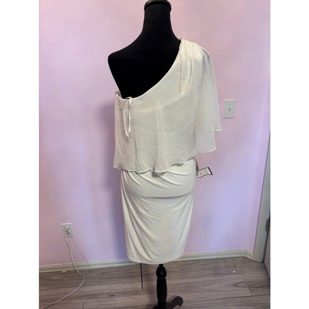 Women's Adrianna Papell Dress White One Shoulder